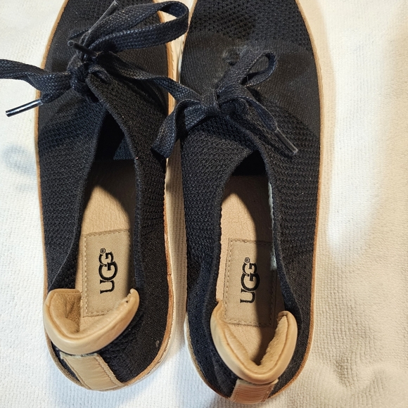 Ugg Shoes Pinkett Deckers Trainer Sneakers Women's Size 7.5 Black & Tan NEW - Picture 6 of 10